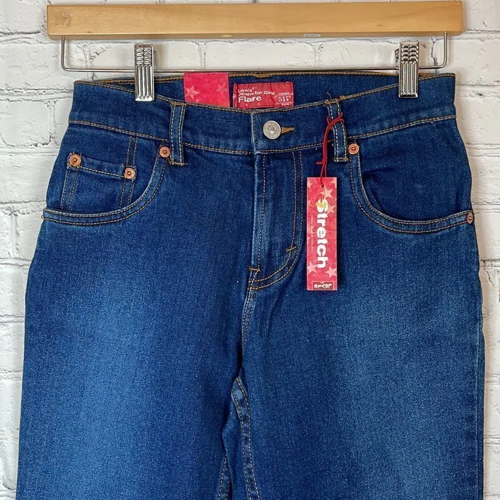 LEVI’S Girls 517 Regular Fit Flare Jeans size 16 new with tags‎